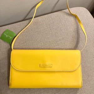 Vera Bradley yellow wallet purse with zipper new with tags